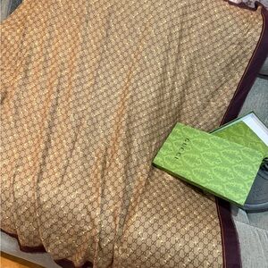 Beige and Brown Patterned scarf